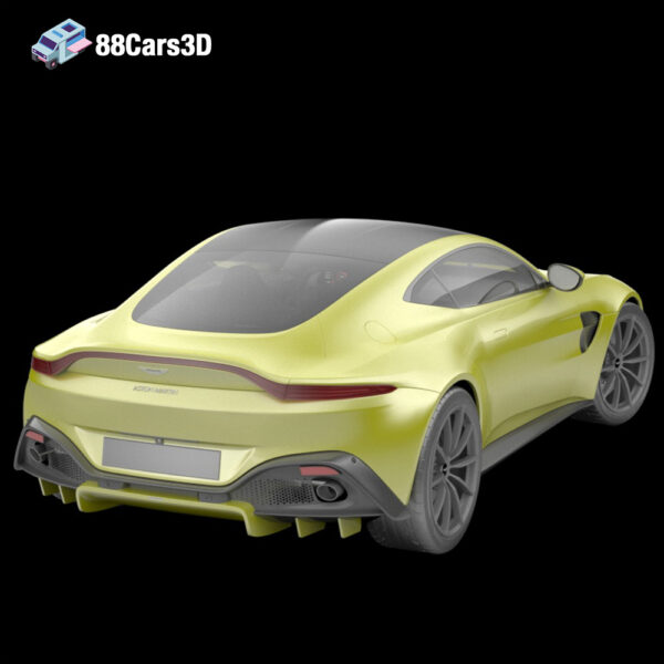 AstonMartinVantage2019-002 Aston Martin Vantage 2019 3D Model Modern British Sports Coupe
