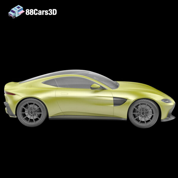AstonMartinVantage2019-003 Aston Martin Vantage 2019 3D Model Modern British Sports Coupe