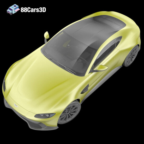 AstonMartinVantage2019-004 Aston Martin Vantage 2019 3D Model Modern British Sports Coupe