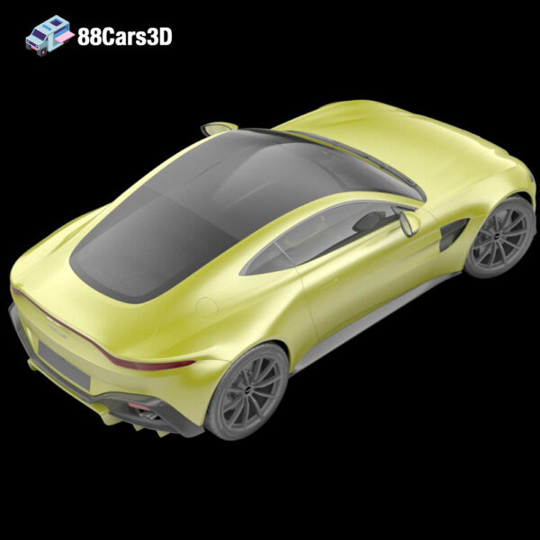 AstonMartinVantage2019-005 Aston Martin Vantage 2019 3D Model Modern British Sports Coupe