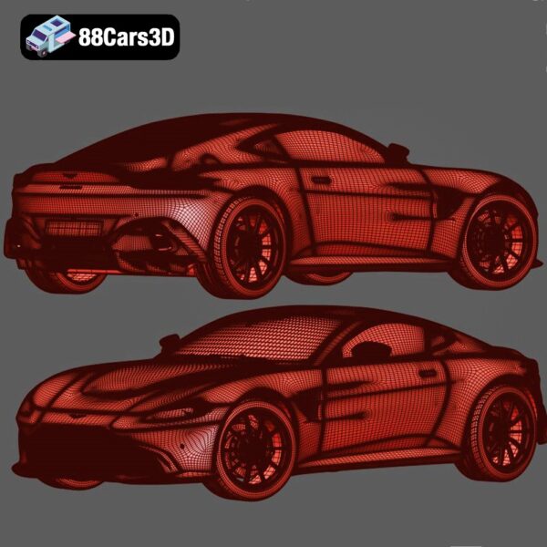 AstonMartinVantage2019-008 Aston Martin Vantage 2019 3D Model Modern British Sports Coupe