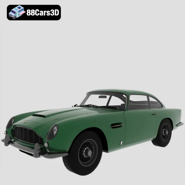 Aston Martin DB5 Vantage 1964 3D Model Classic Luxury Sports Car for Rendering