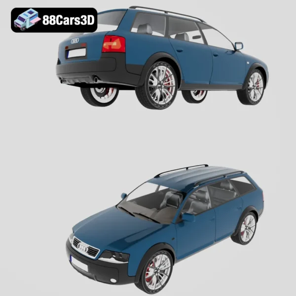 Audi A6 allroad quattro-006 Audi A6 Allroad Quattro 3D Model Luxury All Wheel-Drive Wagon