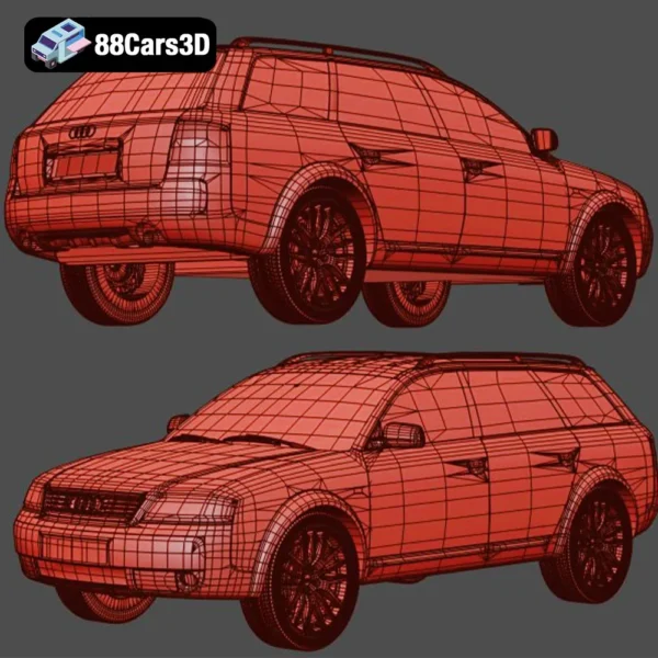 Audi A6 allroad quattro-007 Audi A6 Allroad Quattro 3D Model Luxury All Wheel-Drive Wagon