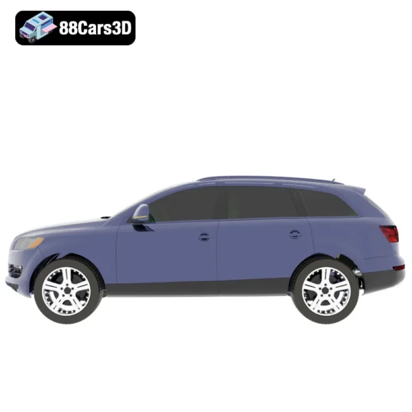 Audi_Q7-002 Audi Q7 2024 3D Model Luxury 7 Seat SUV with Advanced Features