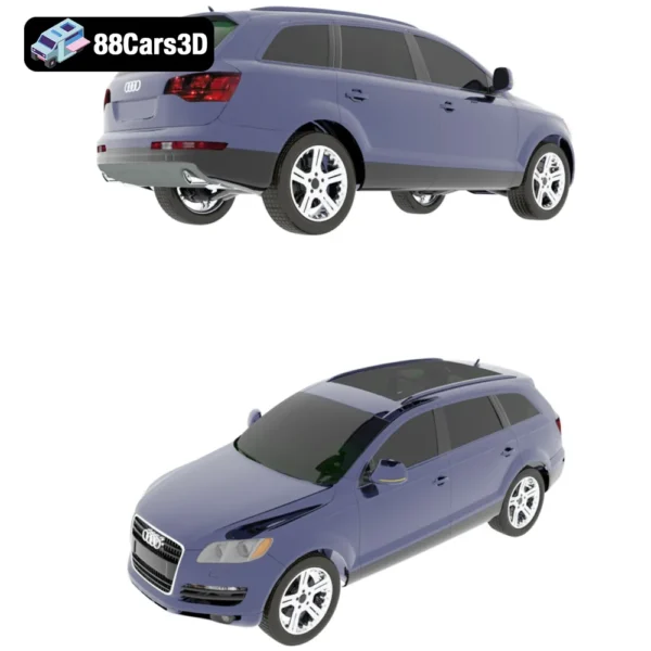 Audi_Q7-006 Audi Q7 2024 3D Model Luxury 7 Seat SUV with Advanced Features