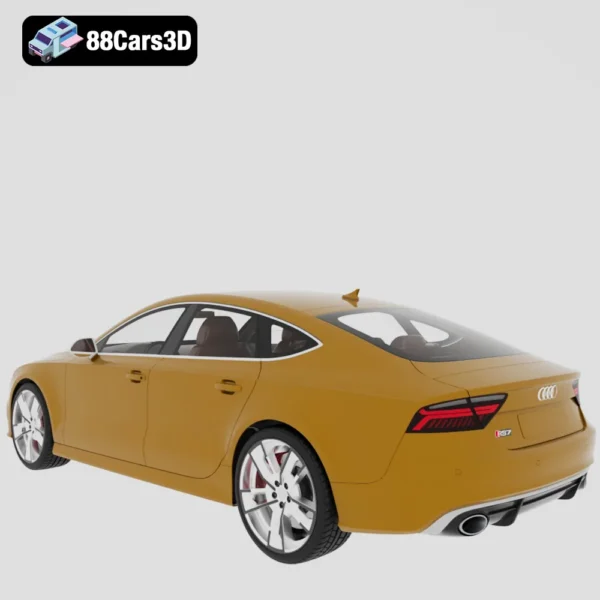 Audi RS7 Sportback Performance 2016 3D Model Luxury Sports Hatchback