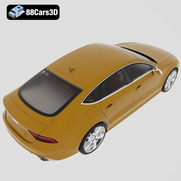 Audi RS7 Sportback Performance 2016 3D Model Luxury Sports Hatchback