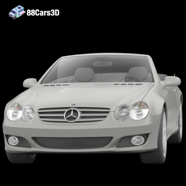 BENZ-007 Mercedes-Benz SL500 3D Model Luxury Roadster for Rendering