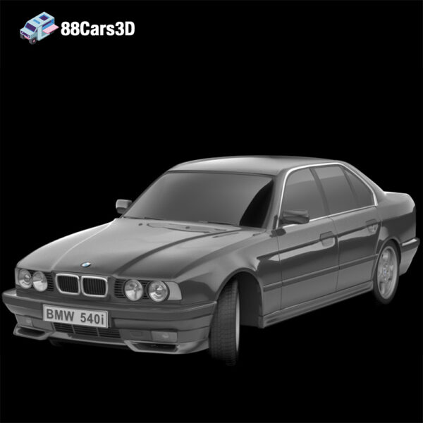 BMW 540i 3D Model Luxury Sedan