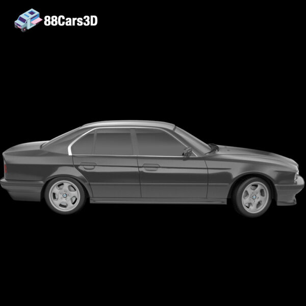 BMW 540i 3D Model Luxury Sedan