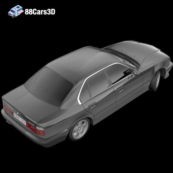 BMW 540i 3D Model Luxury Sedan