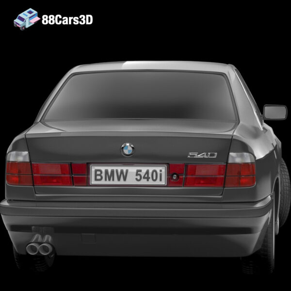 BMW 540i 3D Model Luxury Sedan