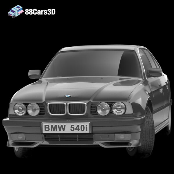 BMW 540i 3D Model Luxury Sedan