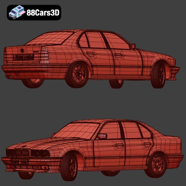 BMW 540i 3D Model Luxury Sedan