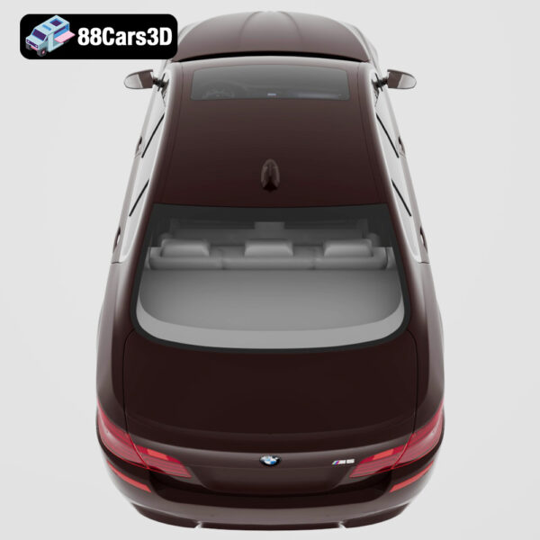 BMW M5 F10 2014 3D Model Super Sedan