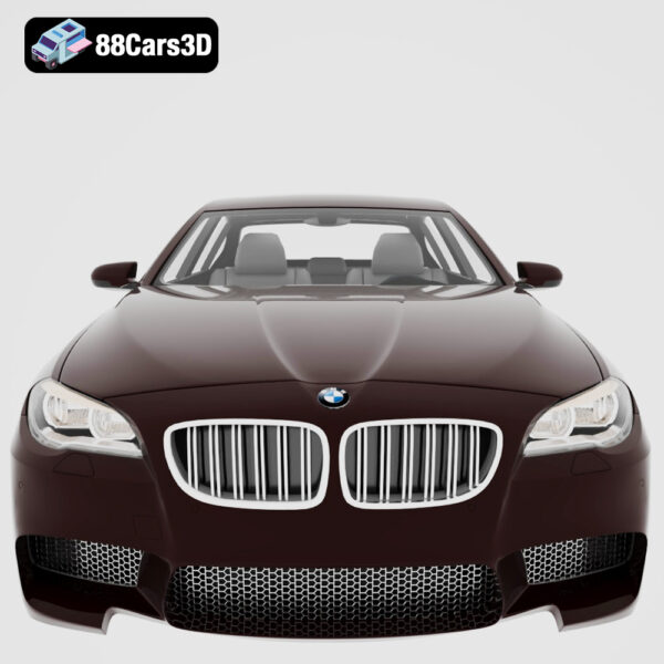 BMW M5 F10 2014 3D Model Super Sedan