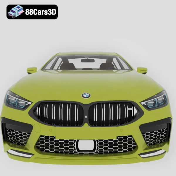 BMW M8 Gran Coupe Competition 2020 3D Model Luxury Sports Sedan for Rendering