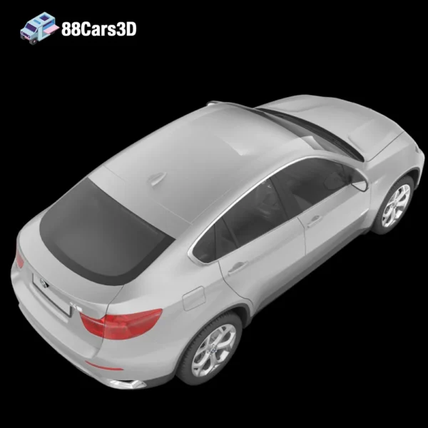 BMW-X6-004 BMW X6 3D Model Luxury Sports SUV