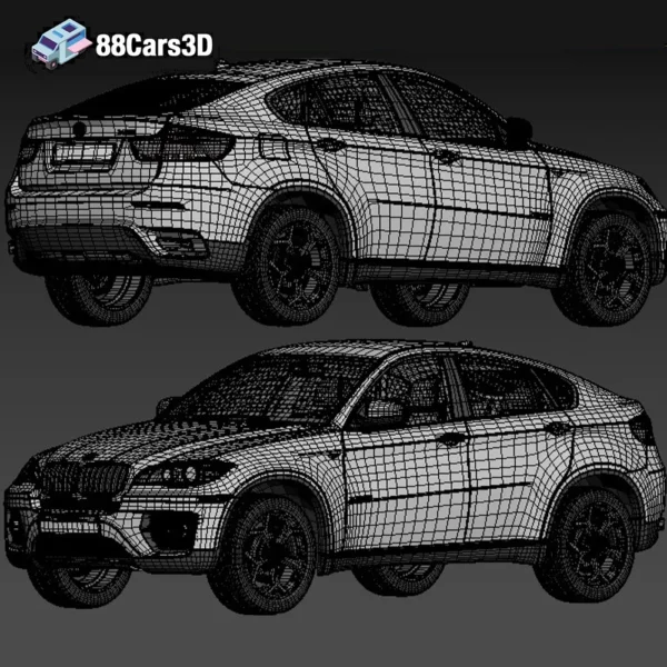 BMW-X6-008 BMW X6 3D Model Luxury Sports SUV