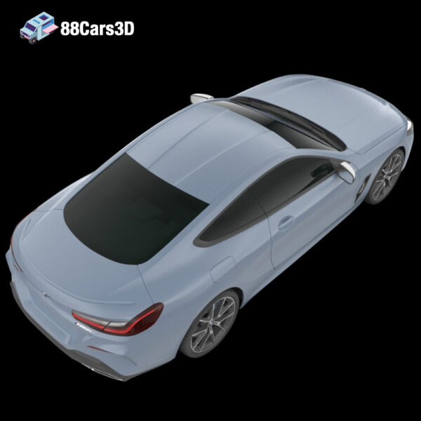 BMW 8 Series G15 Coupe M850i 2019 3D Model Luxury Grand Tourer