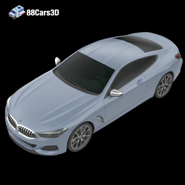 BMW 8 Series G15 Coupe M850i 2019 3D Model Luxury Grand Tourer