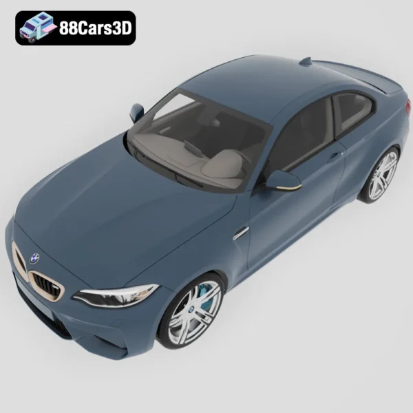 BMW_M2_Coupe_2016-004 BMW M2 Coupe 3D Model Luxury Sports Coupe Game Use