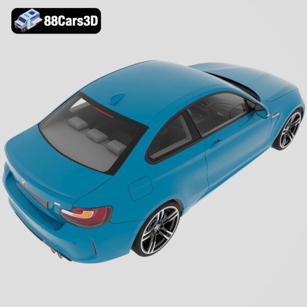 BMW_M2_Coupe_2016-005 BMW M2 Coupe 2016 3D Model Compact Performance Sports Coupe