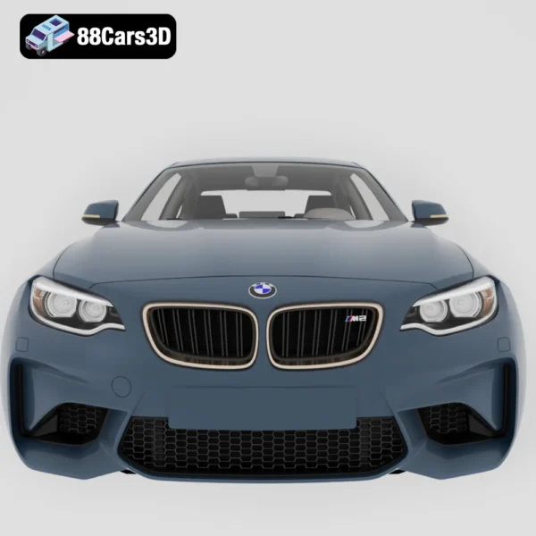 BMW_M2_Coupe_2016-007 BMW M2 Coupe 3D Model Luxury Sports Coupe Game Use
