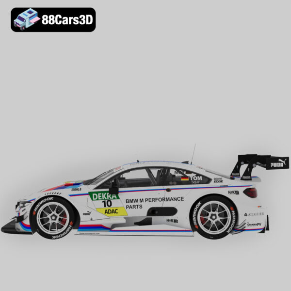 BMW M4 DTM 2015 3D Model Factory Spec Race Car