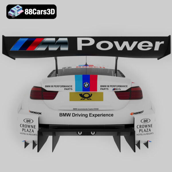 BMW M4 DTM 2015 3D Model Factory Spec Race Car