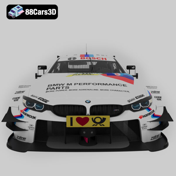 BMW M4 DTM 2015 3D Model Factory Spec Race Car