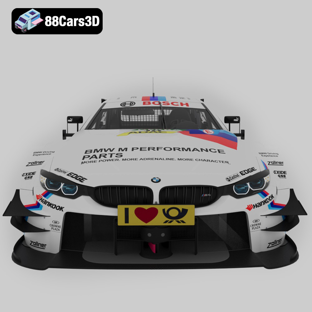 BMW M4 DTM 2015 3D Model Factory Spec Race Car 3D Printable STL