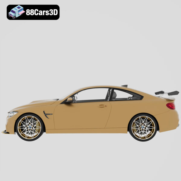 BMW M4 GTS 2016 3D Model Track Focused Coupe