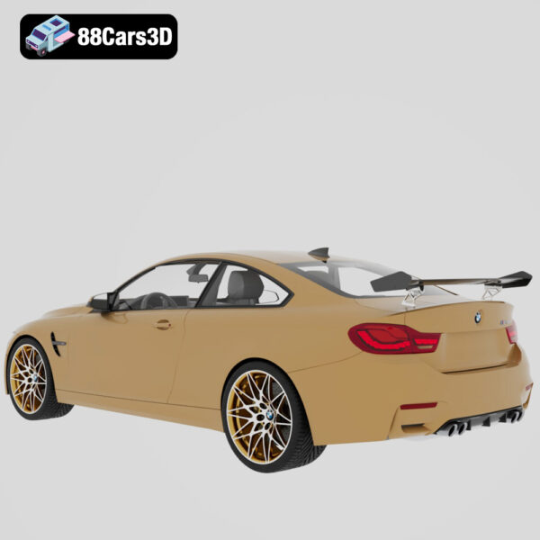 BMW M4 GTS 2016 3D Model Track Focused Coupe