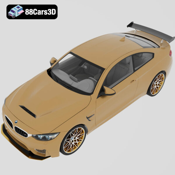 BMW M4 GTS 2016 3D Model Track Focused Coupe