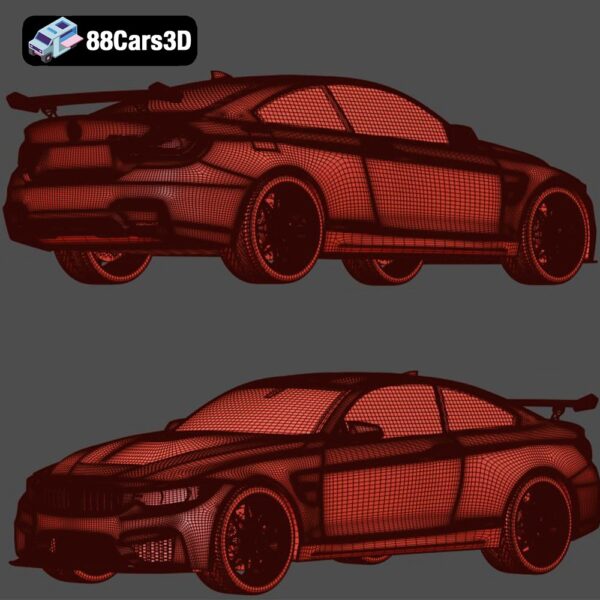 BMW M4 GTS 2016 3D Model Track Focused Coupe