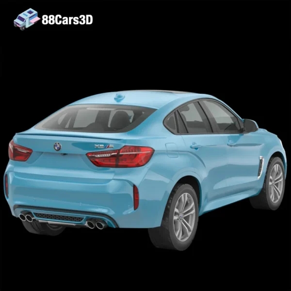 BMW X6 (Mk2) (F16) M 2015 3D Model  Luxury Sports SUV