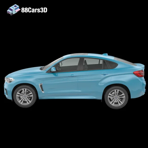 BMW X6 (Mk2) (F16) M 2015 3D Model  Luxury Sports SUV