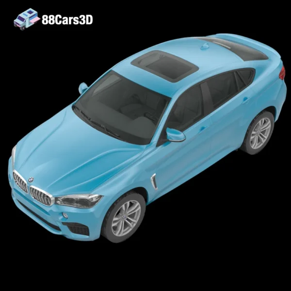 BMW X6 (Mk2) (F16) M 2015 3D Model  Luxury Sports SUV