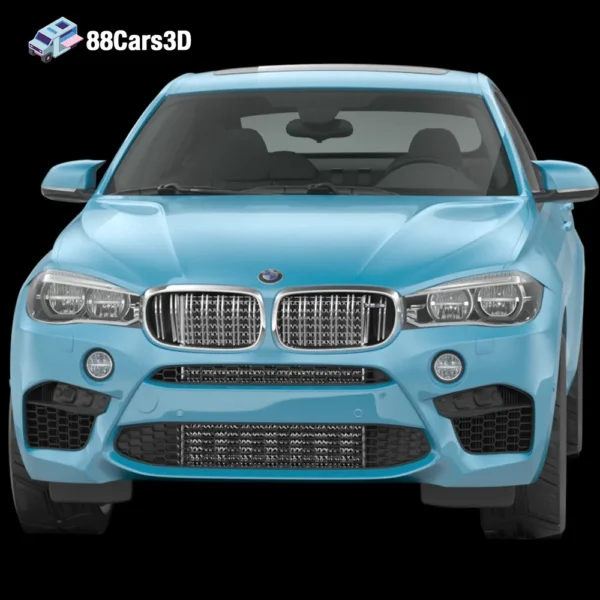BMW X6 (Mk2) (F16) M 2015 3D Model  Luxury Sports SUV