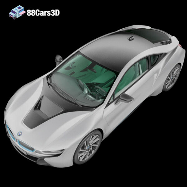 BMW_i8-MAZ-2015-004 BMW i8 2015 3D Model Plug in Hybrid Sports Coupe