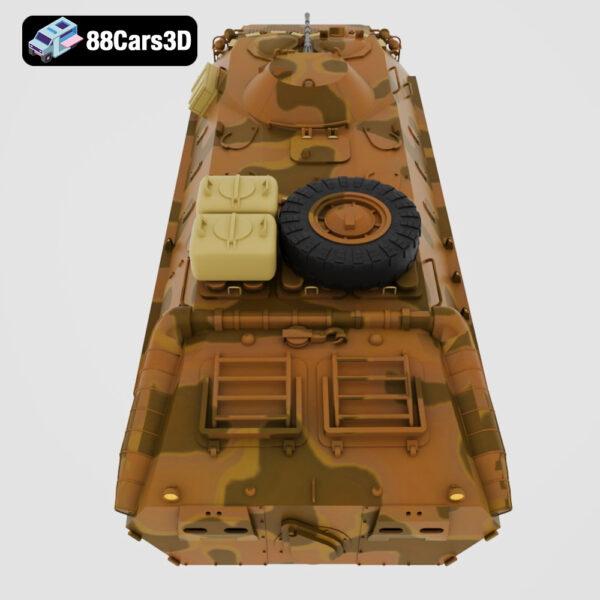 BTR_70-006 BTR 70 3D Model Amphibious Eight Wheel Armored Personnel Carrier