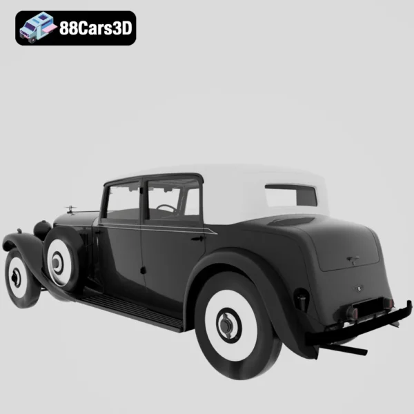 Bentley 8 Litre 1931 3D Model Classic Luxury Car for Rendering