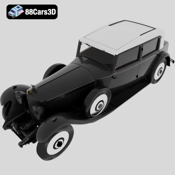 Bentley 8 Litre 1931 3D Model Classic Luxury Car for Rendering