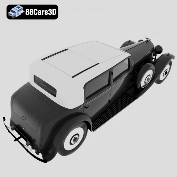 Bentley 8 Litre 1931 3D Model Classic Luxury Car for Rendering