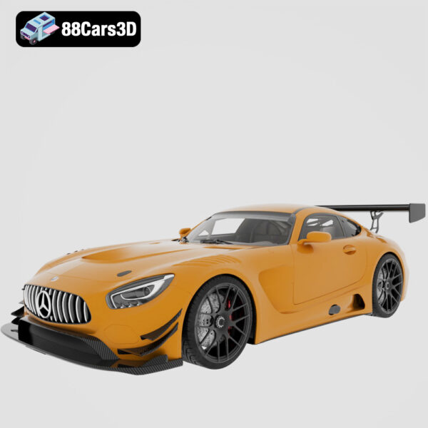 Mercedes AMG GT3 3D Model FIA GT3 Race Car