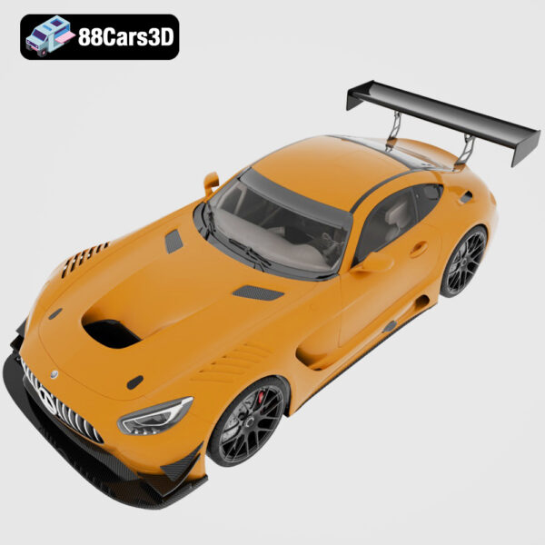 Mercedes AMG GT3 3D Model FIA GT3 Race Car