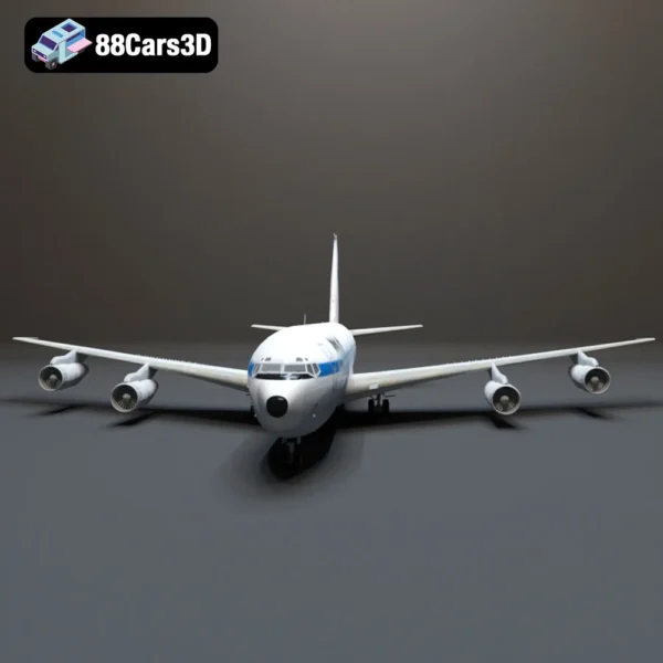 Boeing 707 3D Model  Classic Jet Airliner for Rendering