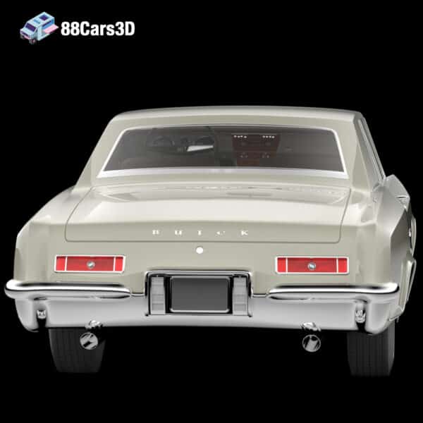 Buick Riviera 1963 3D Model Classic American Luxury Coupe for Rendering